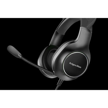 Krüger & Matz gaming over ear hoofdtelefoon voor kinderen zwart KM0659