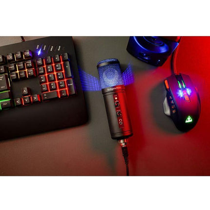 Krüger&Matz KM0765 - Warrior GV-100 Gaming en/of vlogmicrofoon, zwart