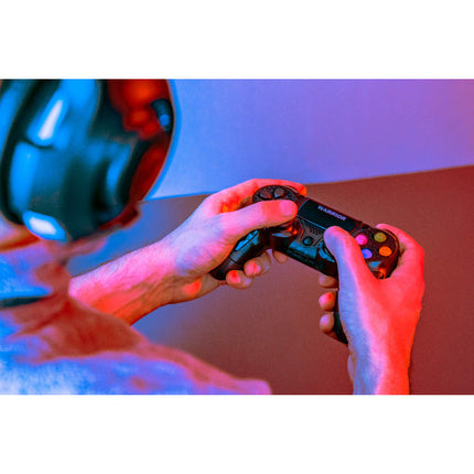 2de kansje Krüger & Matz Warrior GP-200 Draadloze controller voor PS4 en PC zwart KM0771
