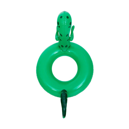 Sunclub Opblaasbare Dino Zwemband XXL – Grote Zwemband Voor Zwembad & Strand – Opblaasbare Dinosaur Pool Float Groen – 104 cm