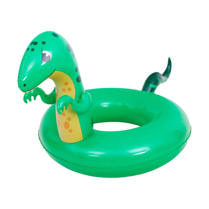 Sunclub Opblaasbare Dino Zwemband XXL – Grote Zwemband Voor Zwembad & Strand – Opblaasbare Dinosaur Pool Float Groen – 104 cm