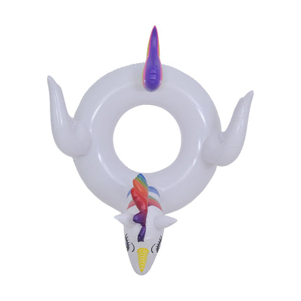 SunClub Opblaasbare Eenhoorn Zwemband XXL – 122 cm – Opblaasbare Unicorn Zwemband Voor Zwembad en Strand