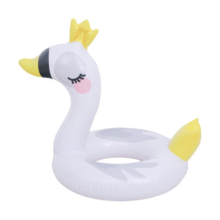 Sunclub Opblaasbare Zwaan Zwemband Voor Kinderen – Witte Pool Float – Opblaasbare Zwemband Voor Zwembad & Strand – 45 cm