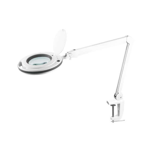Rebel LED tafellamp met vergrootglas en verstelbare arm voor tafelmontage 5D 10W 6500K wit