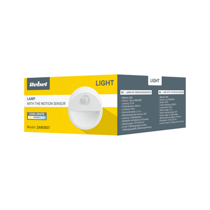 Rebel Nachtlampje met bewegingsensor LED PIR sensor ZAR0507