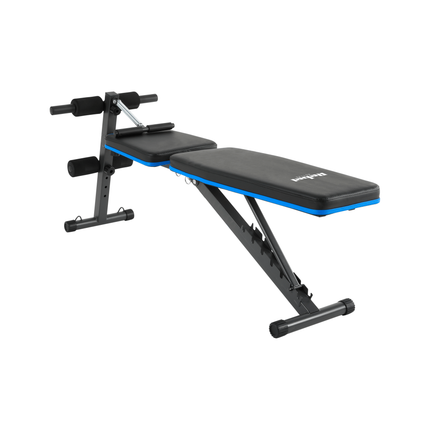 Rebel Active Schuine Trainingsbank met Beensteunen en Weerstandsbanden - Fitnessbank - Verstelbare Trainingsbank - Bench Press - Halterbank
