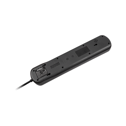 Verlengsnoer met stekkerdoos 5 voudig 5 meter snoer 3x 1,5mm2 - penaarde - kinderbeveiliging