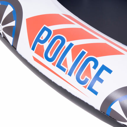 Sunclub Opblaasbare Kinderboot Politieauto – Zwembad Boot Voor Kinderen 3-4 Jaar – Opblaasbare Politieboot Van PVC – Waterspeelgoed Zomer Vakantie Strand Zwembad