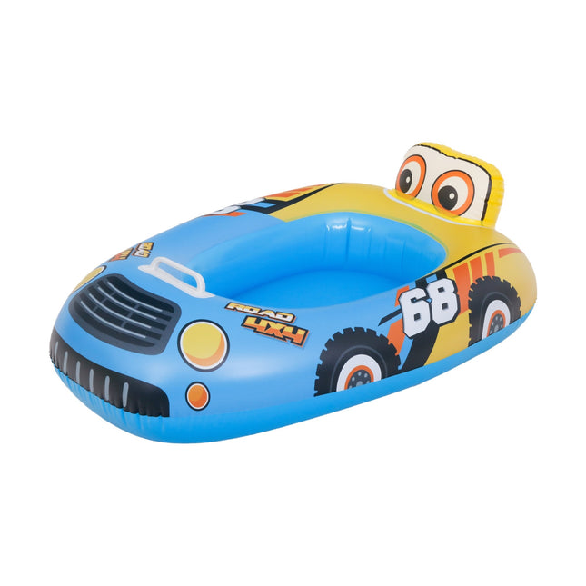 Sunclub Opblaasbare Zwembadboot Kinderen – Opblaasbare Kinderboot Raceauto 80 cm – Zwembad Speelgoed Voor Kinderen 3-4 Jaar