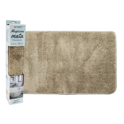 Magic Mat Droogloopmat 75×45 cm Beige – Extreem Absorberende Deurmat Met Antislip – Machinewasbaar – Voor Binnen & Buiten – Ook Geschikt Als Badmat