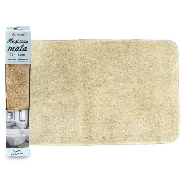 Magic Mat Droogloopmat 75×45 cm Crème – Extreem Absorberende Deurmat Met Antislip – Wasbaar – Voor Binnen & Buiten – Ook Geschikt Als Badmat