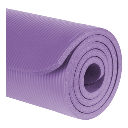 Rebel Active Gymnastiekmat voor Yoga, Pilates, Fitness 183 x 61cm -  1,5cm extra dik - Yoga- en Fitnessmat - Paars