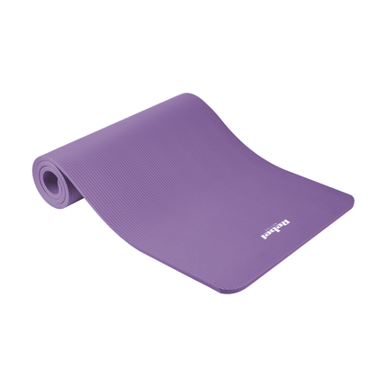 Rebel Active Gymnastiekmat voor Yoga, Pilates, Fitness 183 x 61cm -  1,5cm extra dik - Yoga- en Fitnessmat - Paars