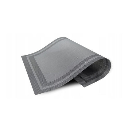 Placemats Set 6 Stuks 30x45 cm – Lichtgrijs – Afwasbare Kunststof Placemats – Hittebestendig