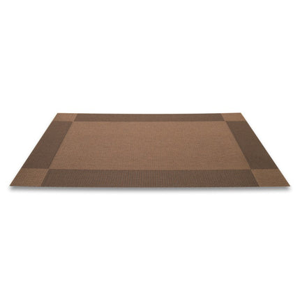 Placemats Set 6 Stuks 30x45 cm – Taupe Bruin – Afwasbare Kunststof Placemats – Hittebestendig
