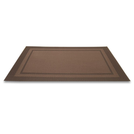Placemats Set 6 Stuks 30x45 cm – Bruin – Afwasbare Kunststof Placemats – Hittebestendig