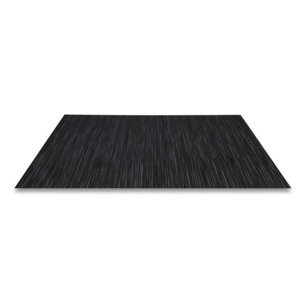 Placemats Set 6 Stuks 30x45 cm – Zwart Grijs Gestreept – Afwasbare Kunststof Placemats – Hittebestendig