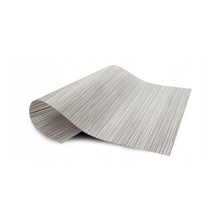Placemats Set 6 Stuks 30x45 cm – Beige Zwart Gestreept – Afwasbare Kunststof Placemats – Hittebestendig