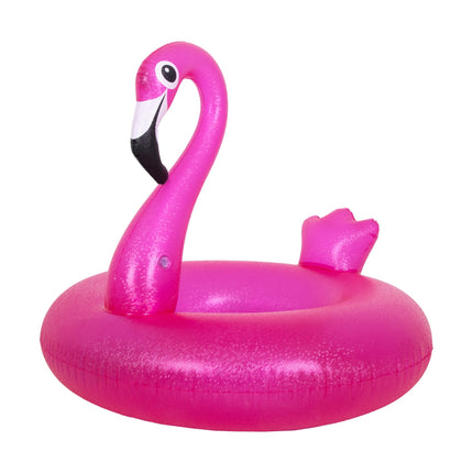 SunClub Opblaasbare Flamingo Zwemband XXL – Roze – Opblaasbare Zwemband Voor Zwembad & Strand – PVC