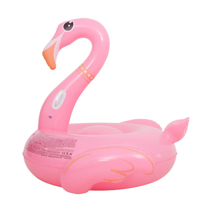 Sunclub Flamingo Zwemband XXL – Opblaasbare Flamingo Zwembadring met Handgrepen