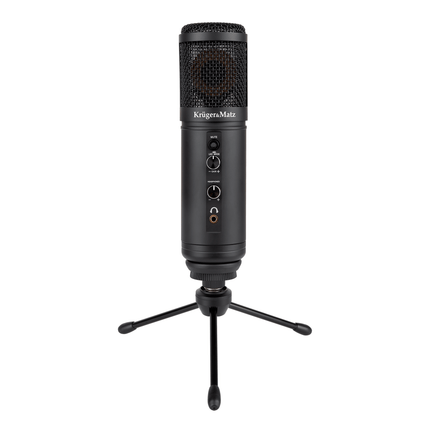Krüger&Matz KM0765 - Warrior GV-100 Gaming en/of vlogmicrofoon, zwart