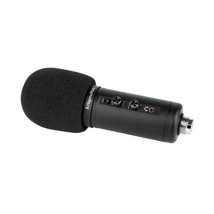 Krüger&Matz KM0765 - Warrior GV-100 Gaming en/of vlogmicrofoon, zwart