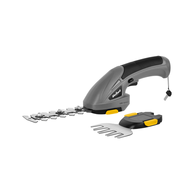 Rebel 4V 2 Ah Li-Ion Accu 2 in 1 buxusschaar en grastrimmer inclusief accu en oplader 1100 slagen/min RB-5003