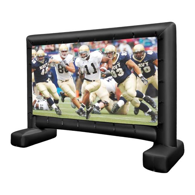 Trendmix HD 4K Opblaasbaar Projectiescherm - 16:9 Dubbelzijdig Buitenprojectiescherm - 405 x 144 x 308 cm Zwart