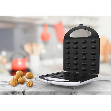 Brock Elektrische Notenkoekjes Maker 1400W – Oreshki / Oreshnitsa Walnoot Koekjesmachine – Voor 24 Halve Schelpen – Antiaanbak & Cool Touch