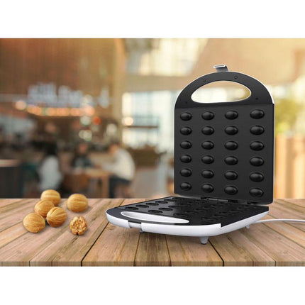 Brock Elektrische Notenkoekjes Maker 1400W – Oreshki / Oreshnitsa Walnoot Koekjesmachine – Voor 24 Halve Schelpen – Antiaanbak & Cool Touch