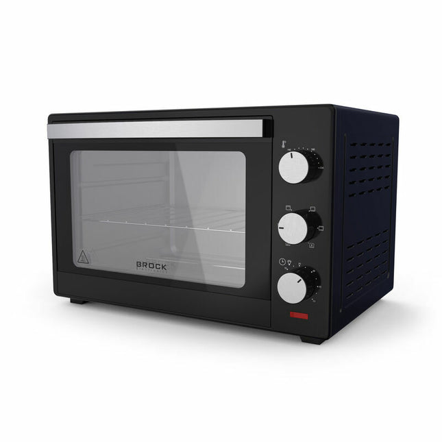BROCK Elektrische Mini Oven 30L – Vrijstaande Convectie Oven met Grill – 1600W – Compacte Bakoven – Zwart