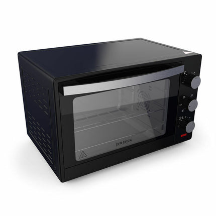 BROCK Elektrische Mini Oven 30L – Vrijstaande Convectie Oven met Grill – 1600W – Compacte Bakoven – Zwart