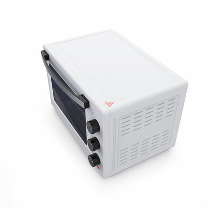 Brock 30L Heteluchtoven met Grill & Timer - 1600W Vrijstaande Mini Oven voor Thuisgebruik – Wit