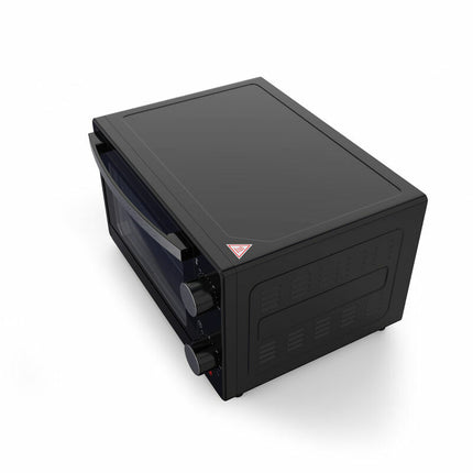 BROCK Elektrische Mini Oven 9L – Vrijstaande Compacte Oven – 650W – 100-230°C – Kleine Bakoven voor Camping of Keuken – Zwart