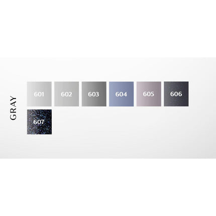 Ocho Nails grijze hybride nagellak 607 Gellak 5 g - Donker charcoal grijs met subtiele glans - Professionele gel polish tot 3 weken