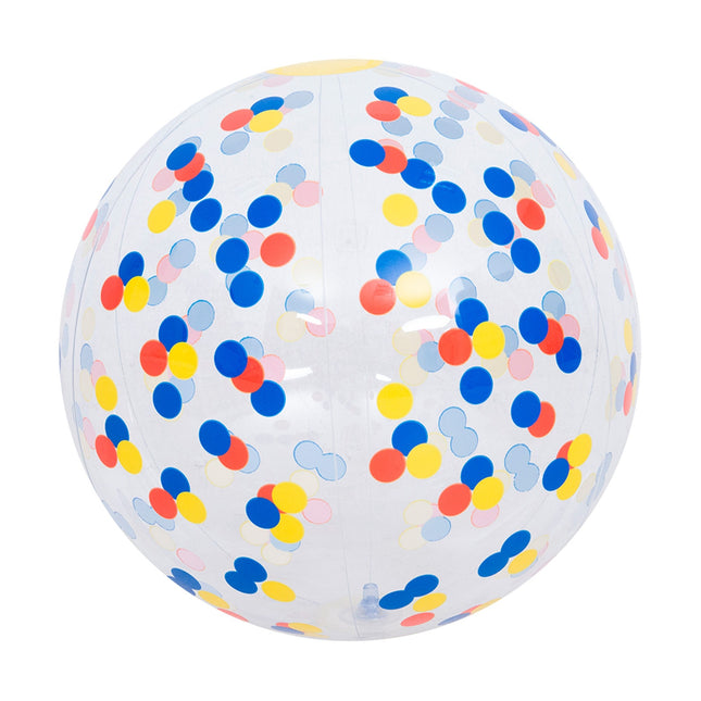 SunClub Opblaasbare Strandbal 33 cm – Kleurrijke Beachball Voor Kinderen – PVC Strandbal Voor Strand en Zwembad