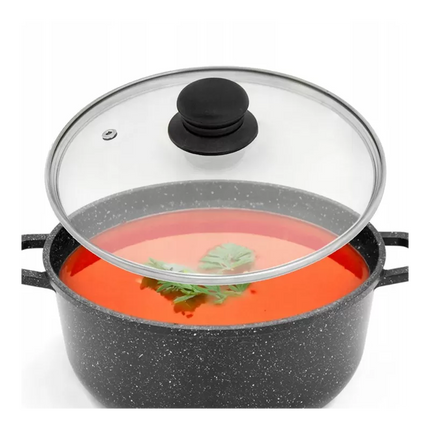 Pannendeksel 18 cm van Glas – Universeel Glazen Deksel voor Kookpan, Steelpan en Sauspan