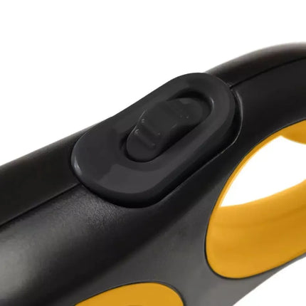Automatische Hondenriem 8 Meter – Rollijn voor Honden tot 50 kg – Zwart/Geel