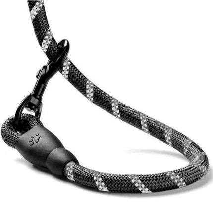 Trainingslijn Hond 5 Meter – Reflecterende Hondenriem – 12 mm Dik Touw – Zwart
