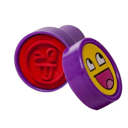 Stempelset Kinderen 60 Stuks – Zelfinktende Stempels – Dieren & Smileys – 6 Kleuren