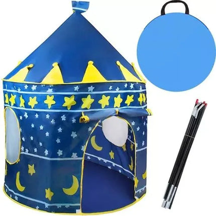 Kindertent Kasteel 135 cm – Speeltent voor Kinderen – Binnen & Buiten – Blauw