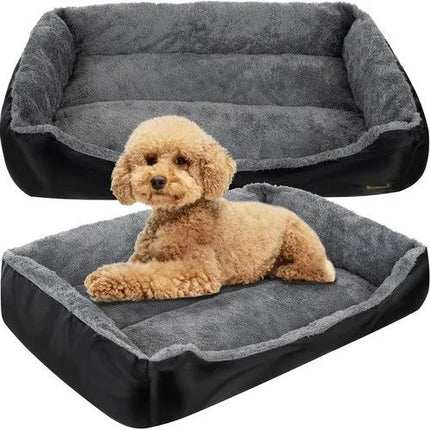 Hondenmand & Kattenmand Maat L – Wasbaar Dierenbed 65 x 50 cm – Grijs/Zwart