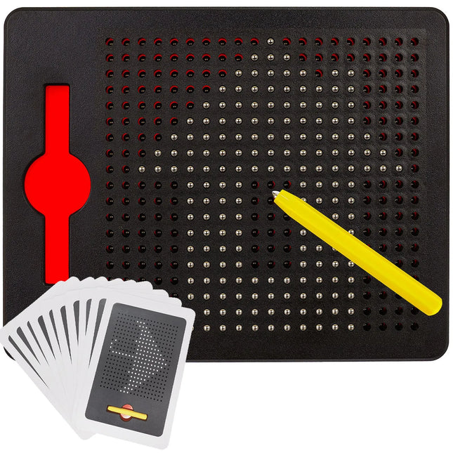 Magnetisch Tekenbord voor Kinderen – 380 Balletjes – Magnetische Pen – 20 Voorbeelden