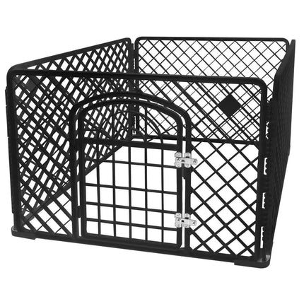 Puppyren 90 x 90 x 60 cm – Kunststof Hondenren met Deur – Dierenren voor Binnen