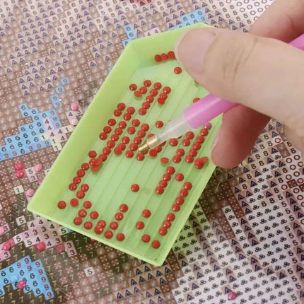 Diamond Painting Opbergkoffer met 60 Potjes – Accessoireset met Pennen, Sorteerbakjes & Etui – Opbergdoos