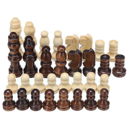 Houten 3 in 1 Schaakspel - Inklapbaar Dammen - Backgammon Set - Bordspel - Houten Spelletjes