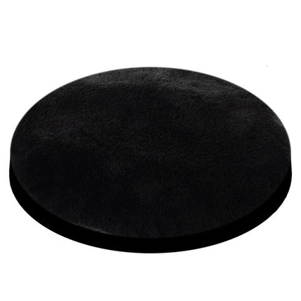 Purlov Luxe kattenmand voor de Kat  - Pluche Kattenbed - Luxe Kattenhuisje - Kat Slaapplek - Zachte Kattenmand - Huisdier Meubels - Zwart