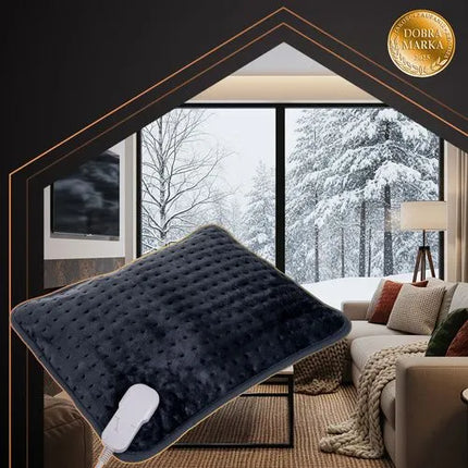 Elektrisch Warmtekussen 40 x 30 cm – 4 Warmtestanden – Rug & Nek – Grijs