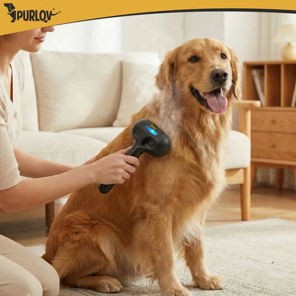 Stoomborstel Hond & Kat – Elektrische Hondenborstel – Zelfreinigend – USB-C
