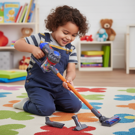 Speelgoedstofzuiger met Licht en Geluid – Realistische Kinderstofzuiger – Huishoudspeelgoed voor Kinderen vanaf 3 Jaar – Zwart